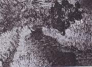 Vincent Van Gogh River landscape painting